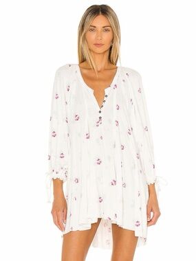 WE THE FREE • Winter Sun Floral Tunic Dress in Ivory Combo